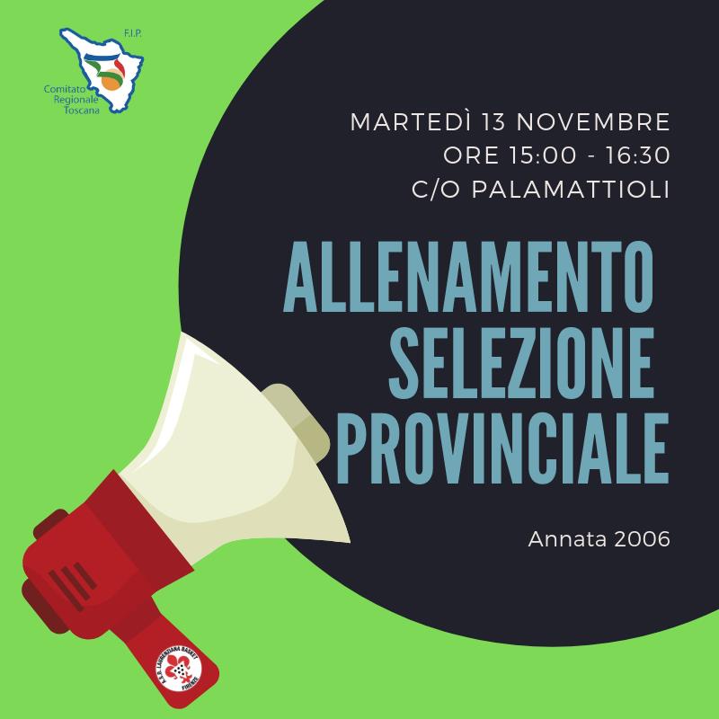 allenamento selezione provinciale